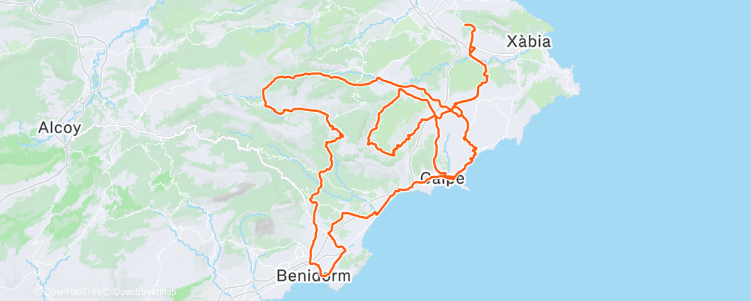 Mapa de la actividad (Morning Ride)