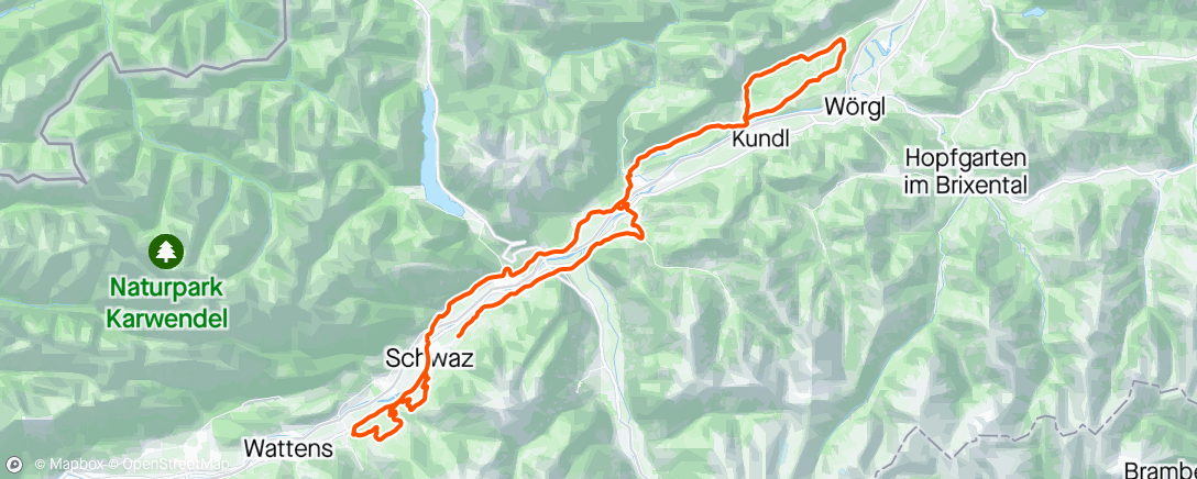 Map of the activity, Alpes 3/5