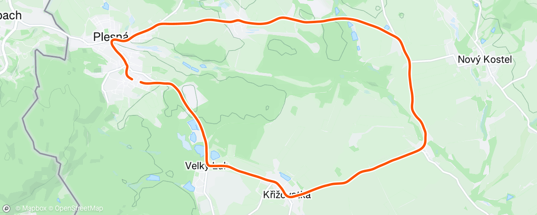 Map of the activity, 15,5 km @ 5:20/km, 150 up