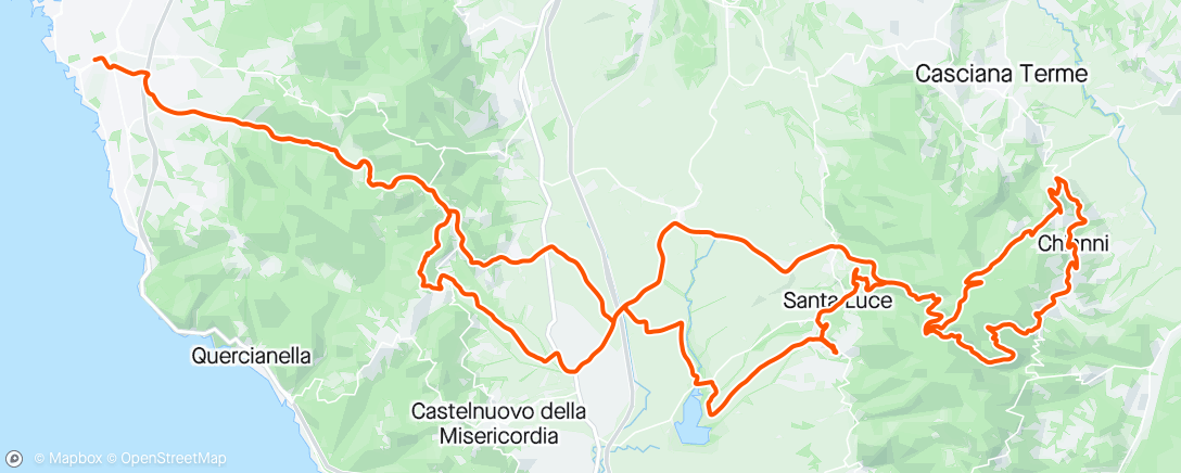 Map of the activity, Morning Moto Trail
