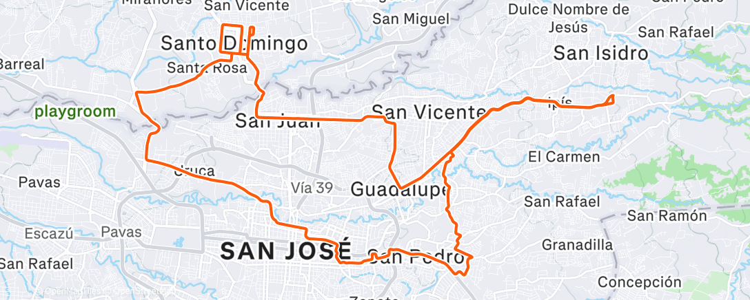 Map of the activity, Morning Ride