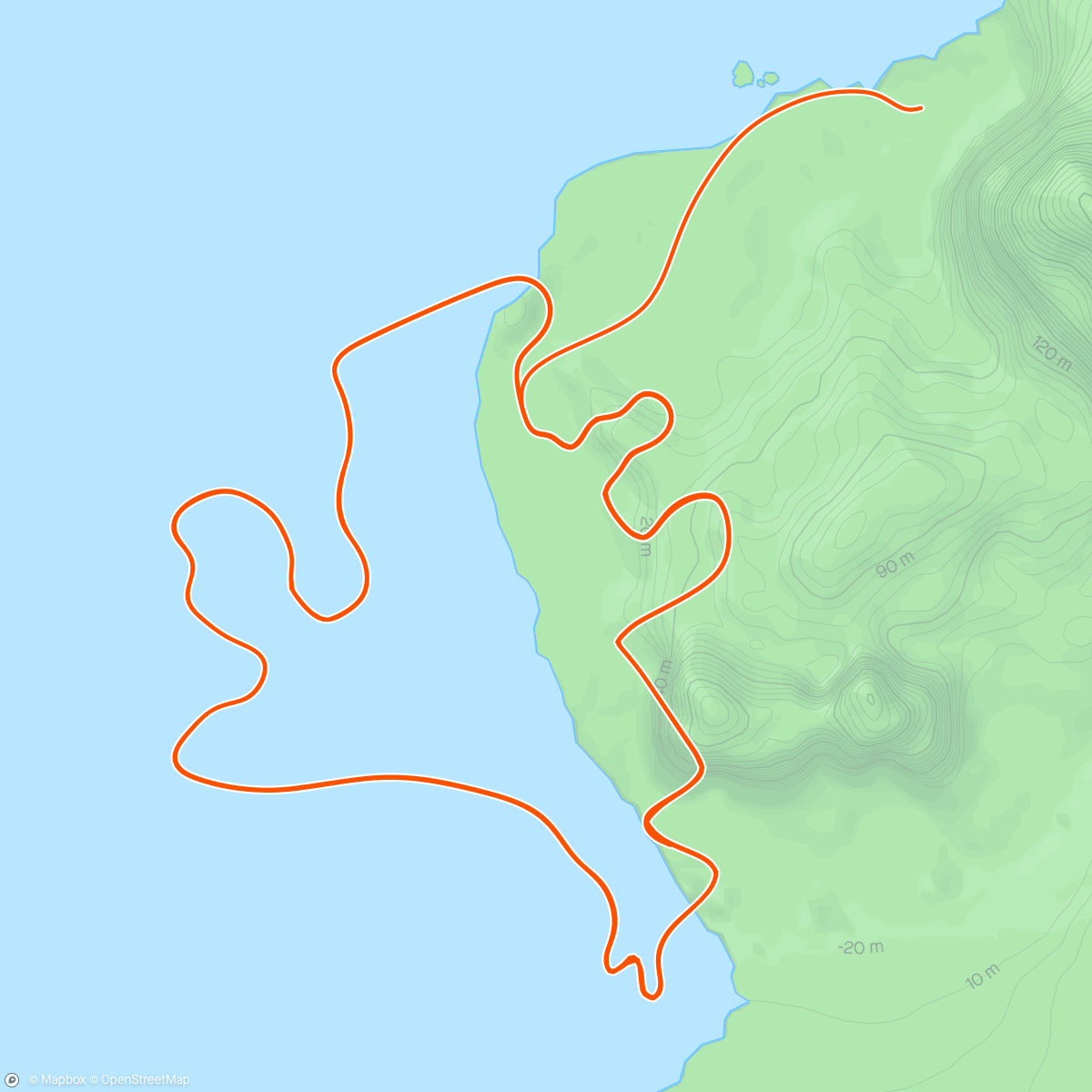 Map of the activity, Zwift - Race: Stage 3: Seaside Sprint in Watopia