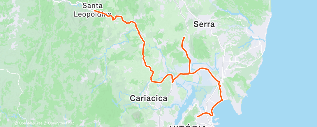 Map of the activity, Volta inútil no Contorno novo + Santa Léo kkkk