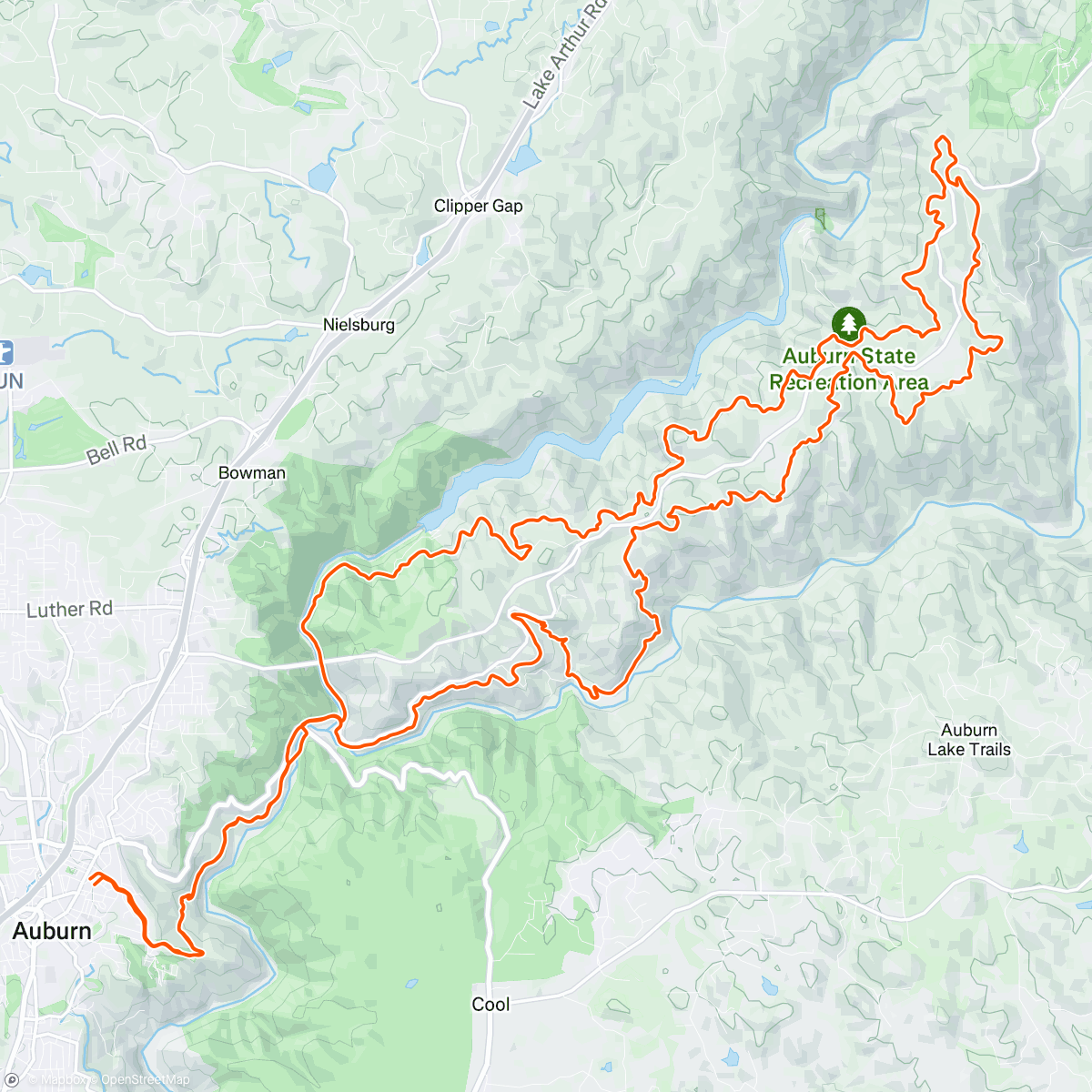 Map of the activity, Canyons 50k💃🏼 4th on the day🤗