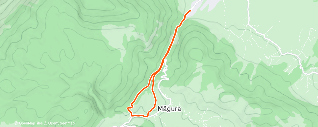 Map of the activity, Alergare Măgura