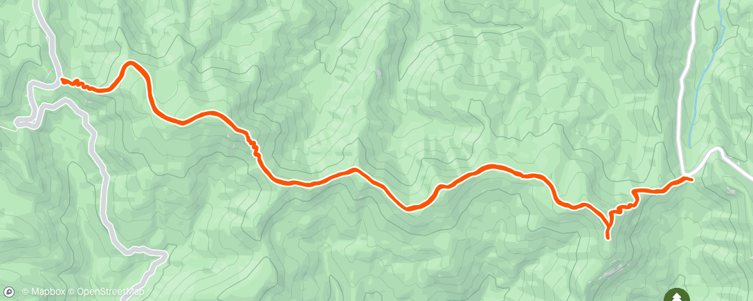 Map of the activity, Morning Hike