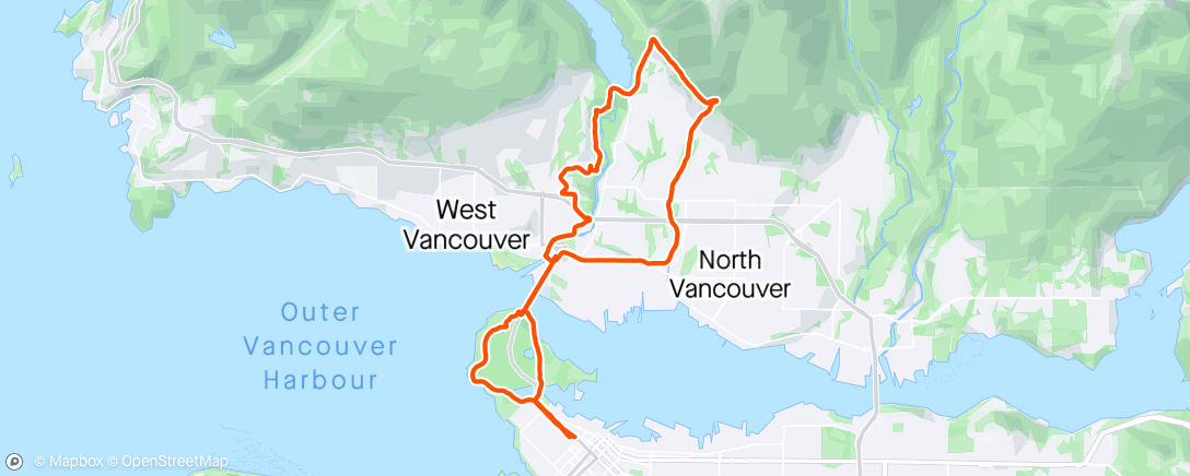 Map of the activity, Vancouver ~30