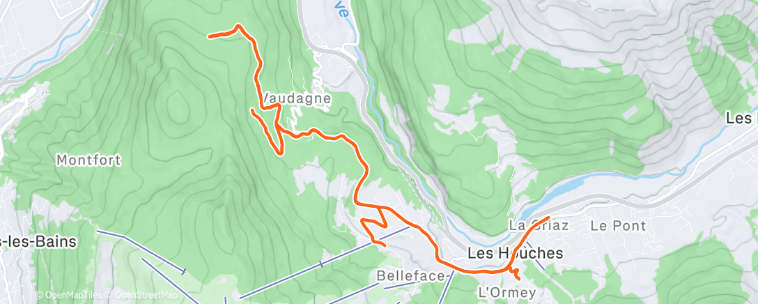 活动地图，Morning Trail Run