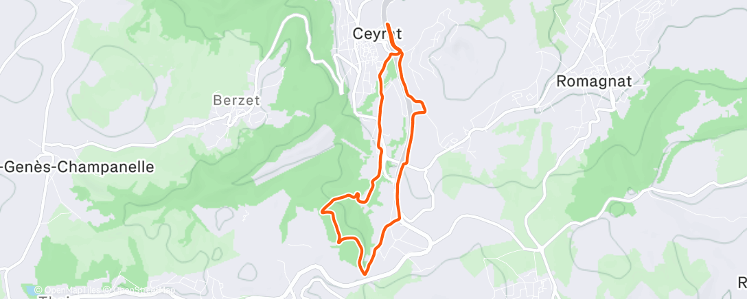 Map of the activity, Au top le footing du vendredi 👌