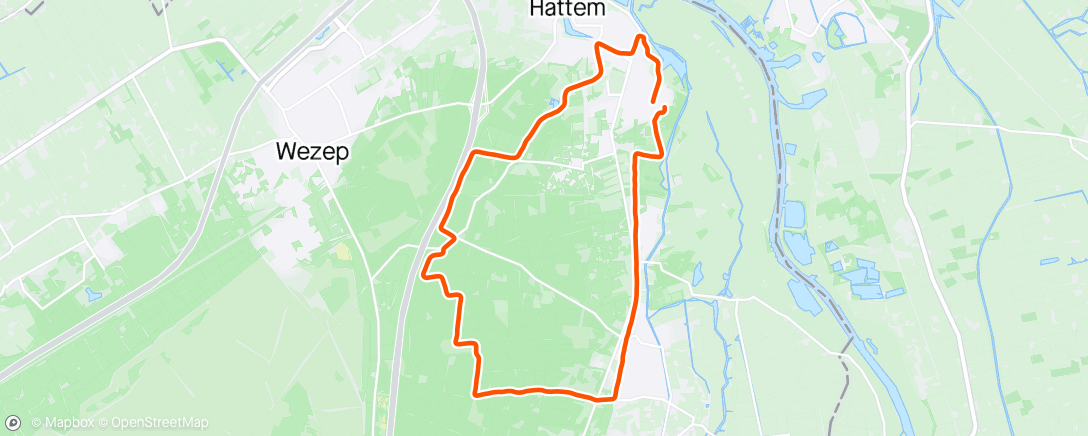 Map of the activity, DL90’ 🏃🏻‍♂️🌲 Zwolse Bos 🌳 🦌