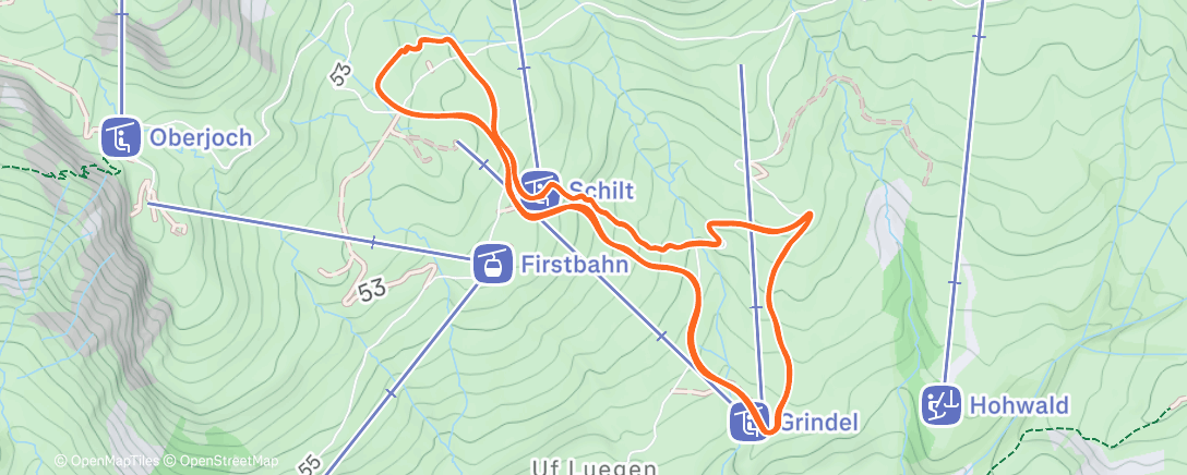 Map of the activity, Swiss champ Indiv 🥇U23🇨🇭