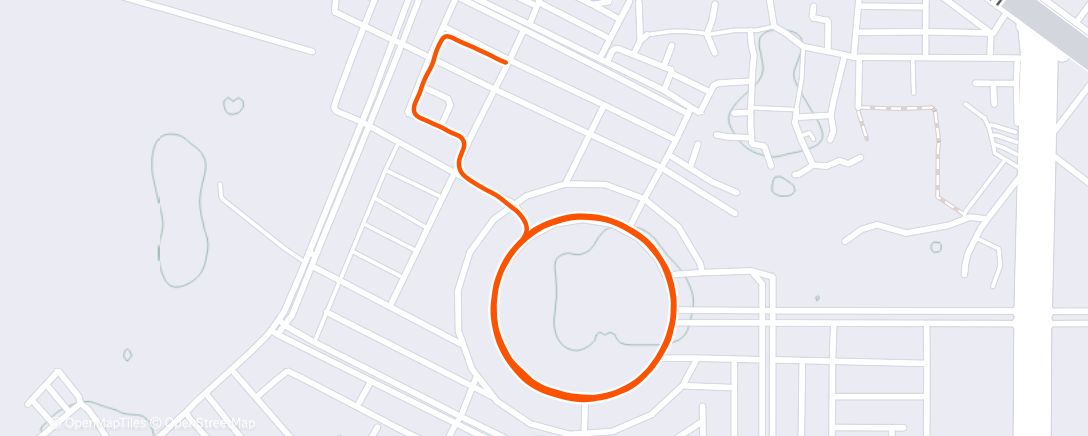 Map of the activity, Morning Run