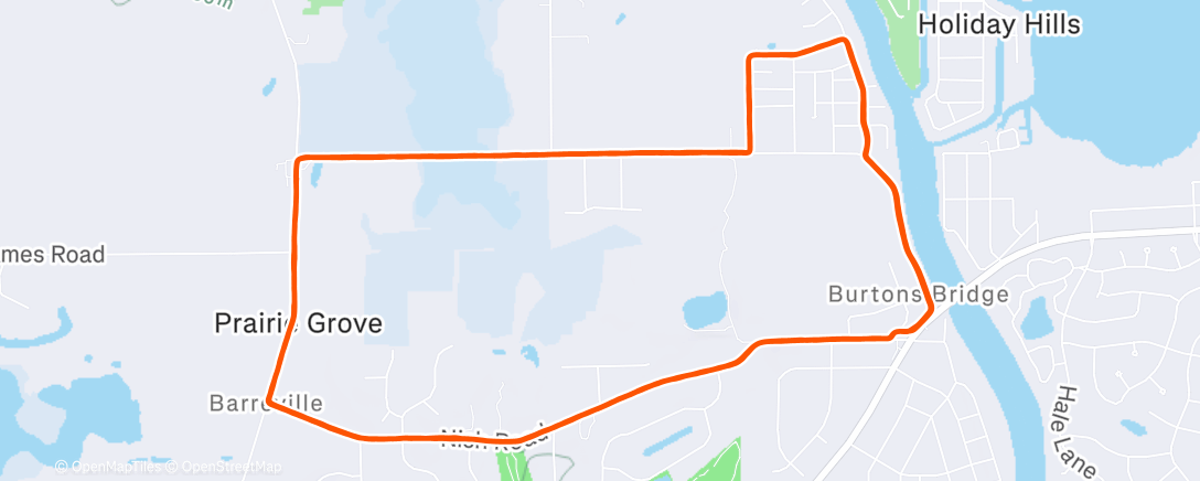 Map of the activity, First run ASICS Nimbus 28