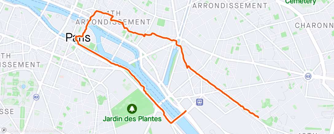 Map of the activity, Walk | Petite balade a Paris