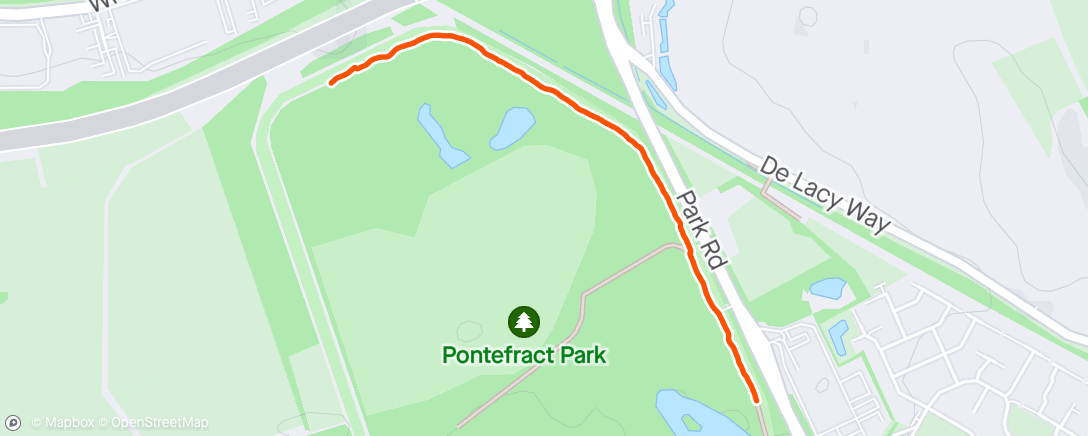 Map of the activity, Ponte Park