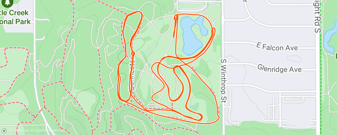 Map of the activity, Famski