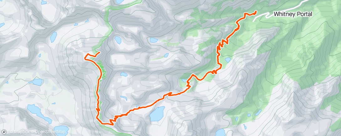 活动地图，Mt. Whitney