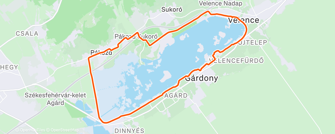 Карта физической активности (Gizion évzáró tókör)