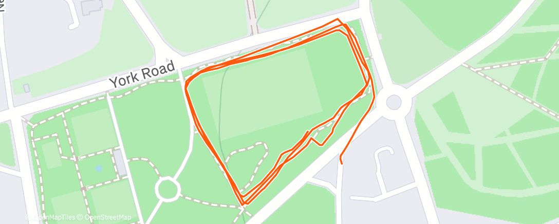 Map of the activity, Bass run coaching week 32