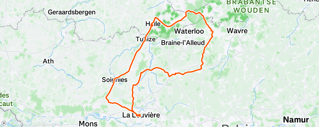 Map of the activity, Morning Ride