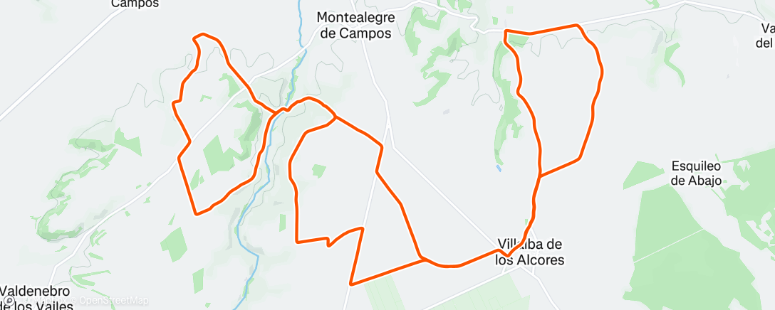 Map of the activity, Morning Mountain Bike Ride