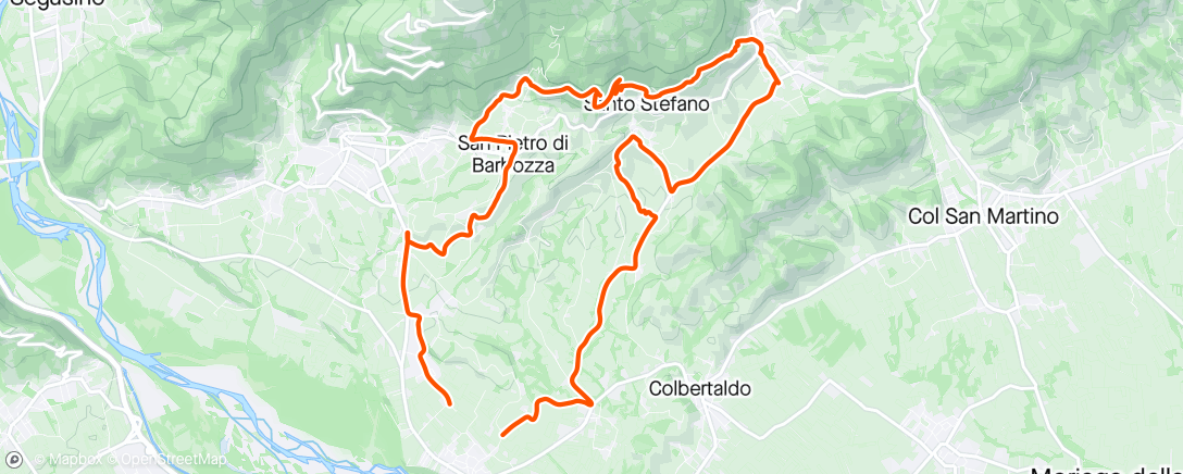 Map of the activity, Cal Piana - Sant'Alberto