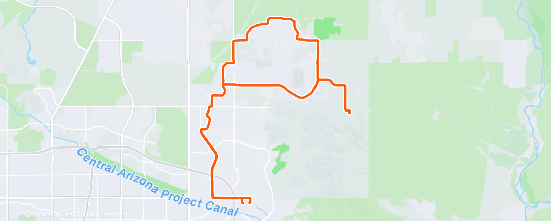 Map of the activity, Cyclologic on a Saturday