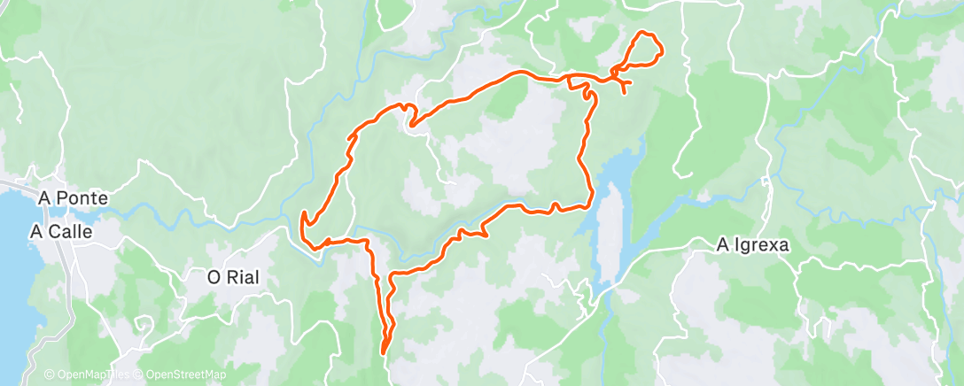 Map of the activity, Morning Mountain Bike Ride