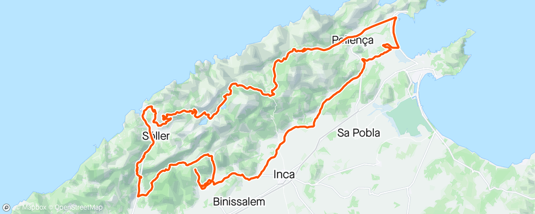 Map of the activity, Orient, Soller, Puig.