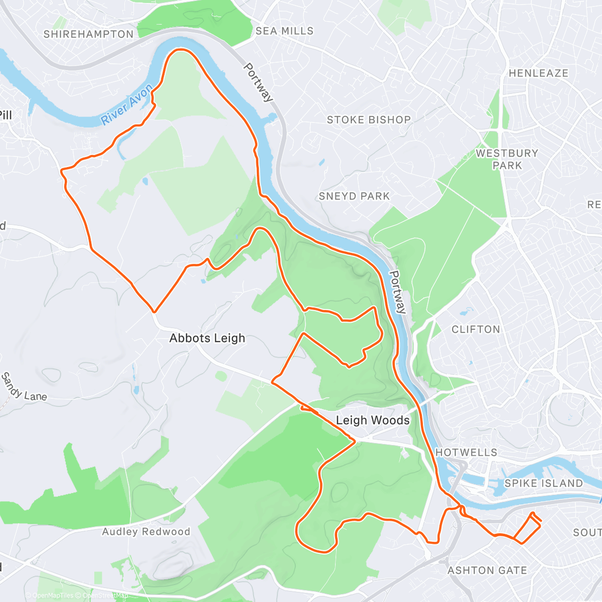 Map of the activity, Gravelly recovery ride - fun!