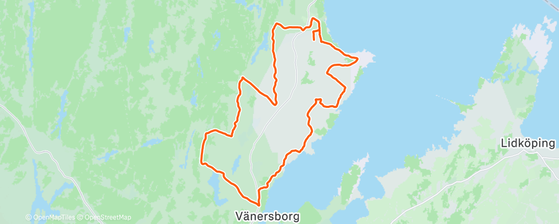 Map of the activity, Morning Ride