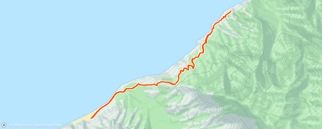 Map of the activity, From Kalalau