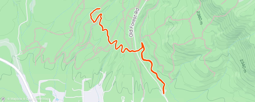 Map of the activity, canyon recovery