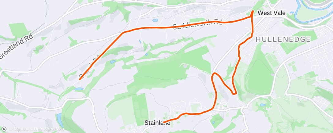 Map of the activity, Run