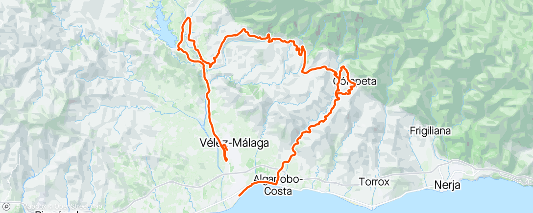 Mapa de la actividad, Vuelta Andalucia - day 3