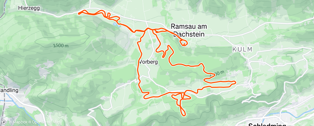 Map of the activity, Morning Nordic Ski