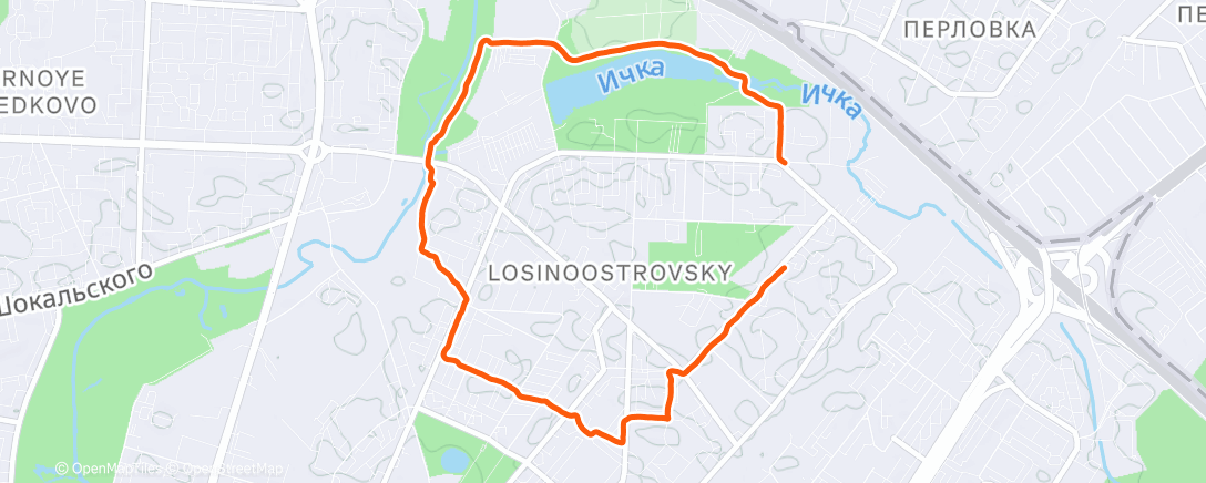 Map of the activity, Amazfit 17 again