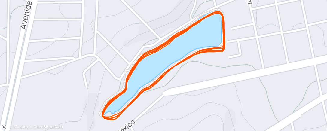 Mapa de la actividad (Evening Run)
