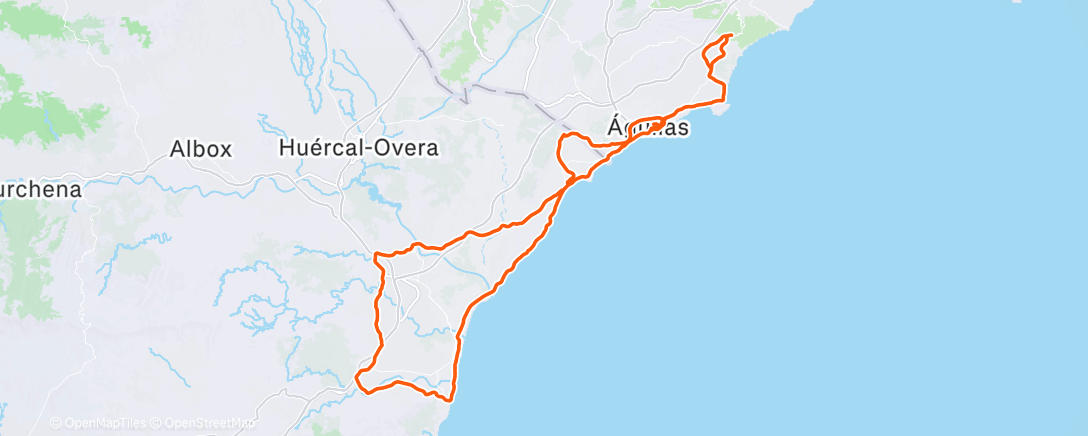 Map of the activity, Bicicleta por la mañana