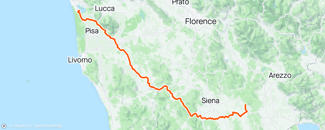 Map of the activity, Giro d’Italia stage 6