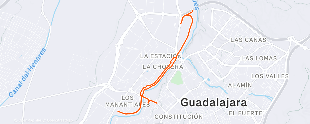 Карта физической активности (Carrera de tarde)