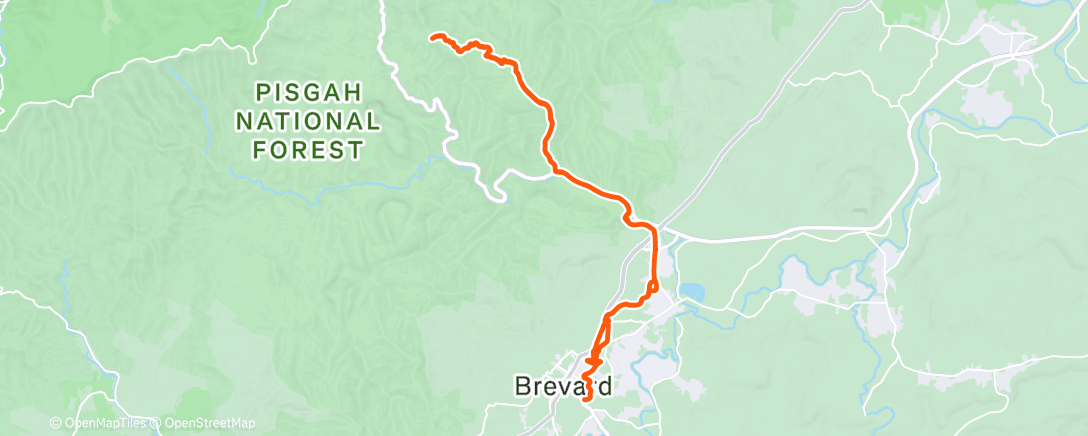 Map of the activity, Afternoon Ride
