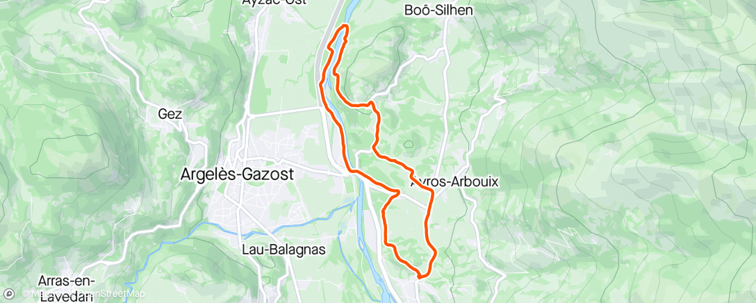 Map of the activity, Footing avec plio
