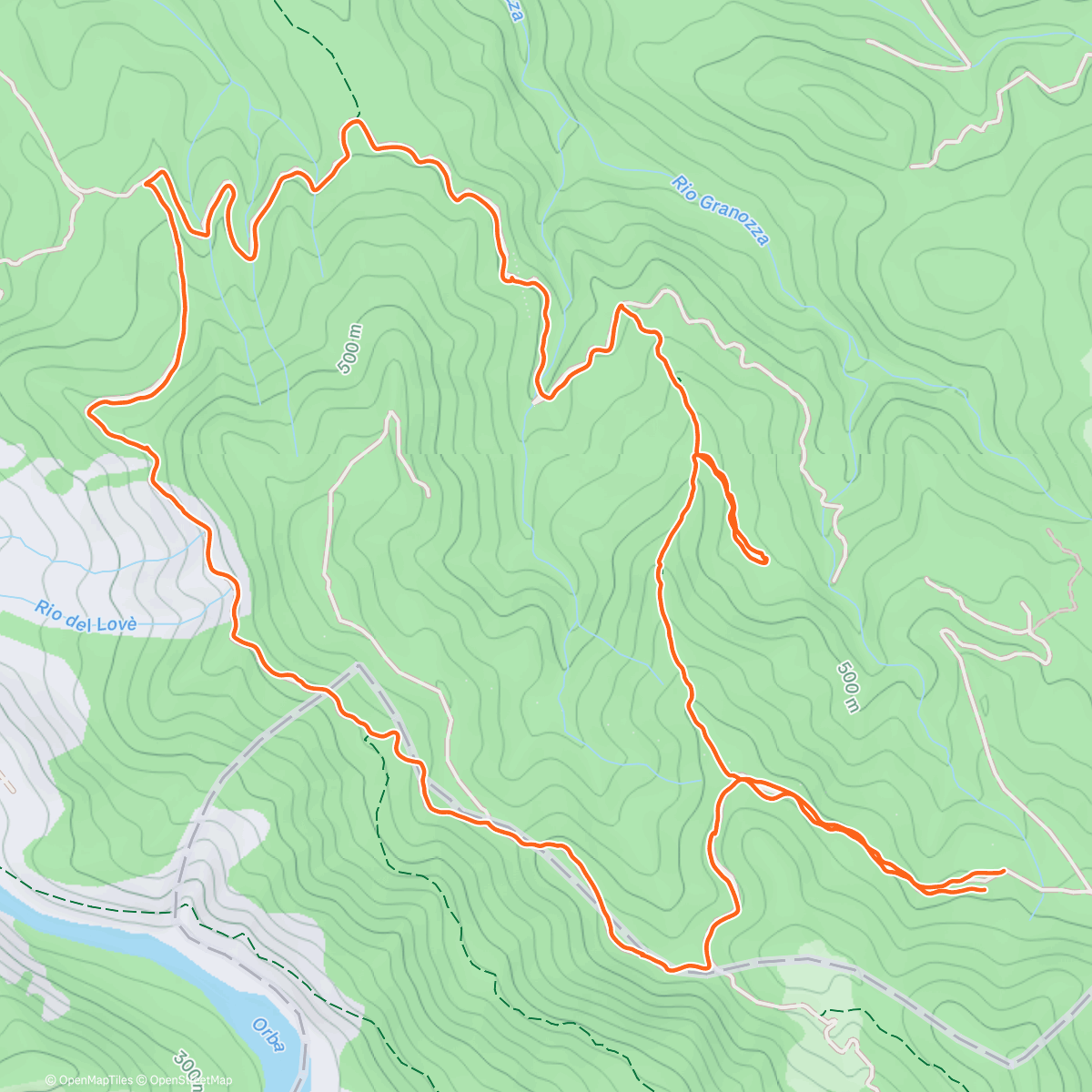 Map of the activity, Anello Puvie