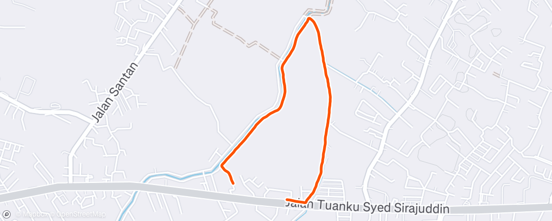 Map of the activity, Evening Walk