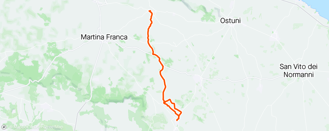 Mapa de la actividad (Sessione di mountain biking mattutina)