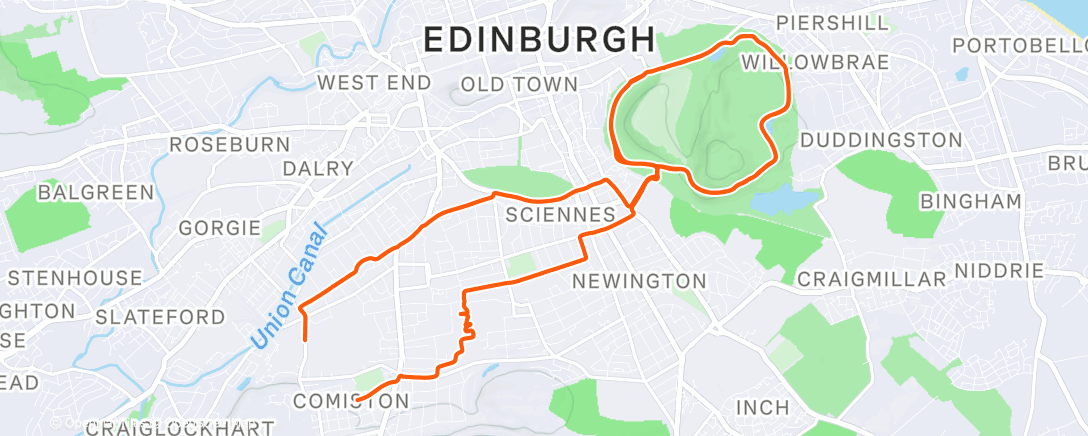 Map of the activity, Lunch Ride