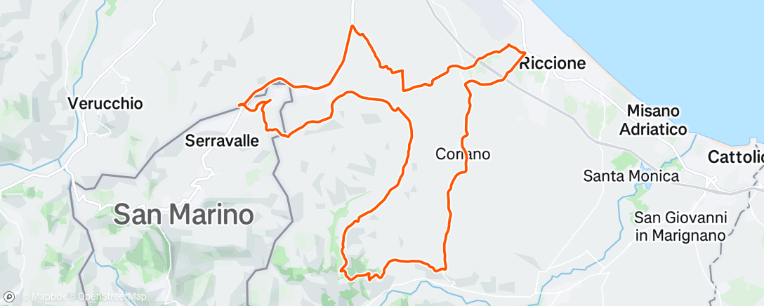 Mappa dell'attività Morning Ride