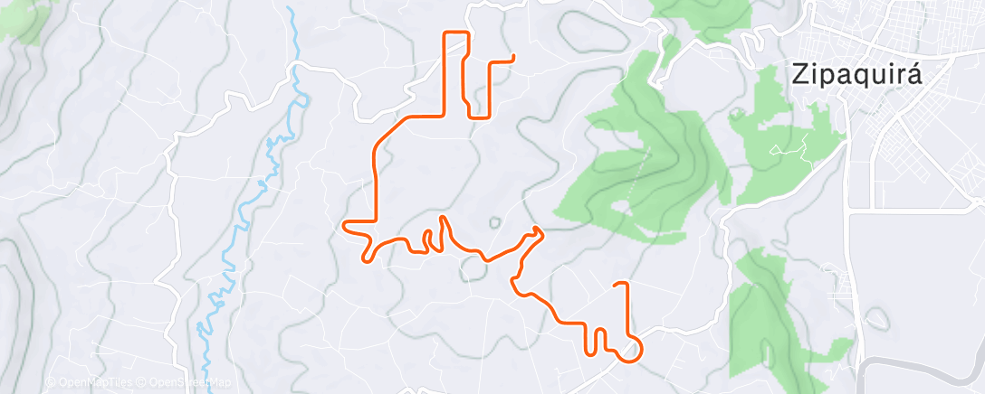 Map of the activity, MyWhoosh - Alto del Aguila