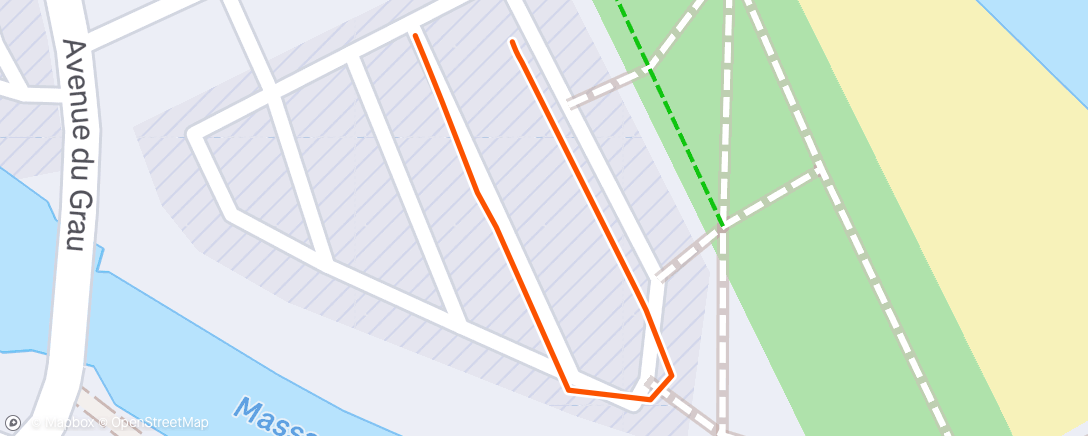 Map of the activity, Entraînement dans l'après-midi